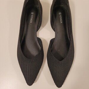 Vivaia Pointed-Toe D'Orsay Flats (Melia) - Size 9